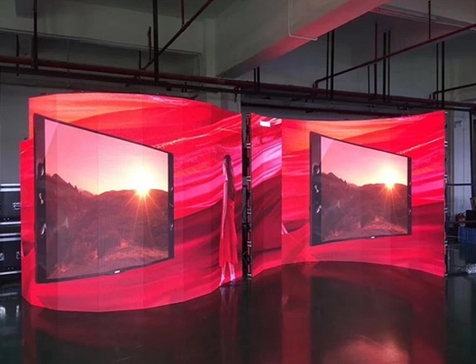 Cabinet en aluminium de coulage sous pression d'affichage à LED de fond d'étape P3.91 pour la conférence d'hôtel d'église